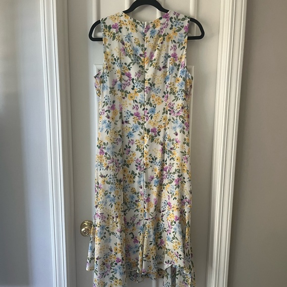 Calvin Klein Floral Sleeveless Flowy Midi Dress - Picture 3 of 4